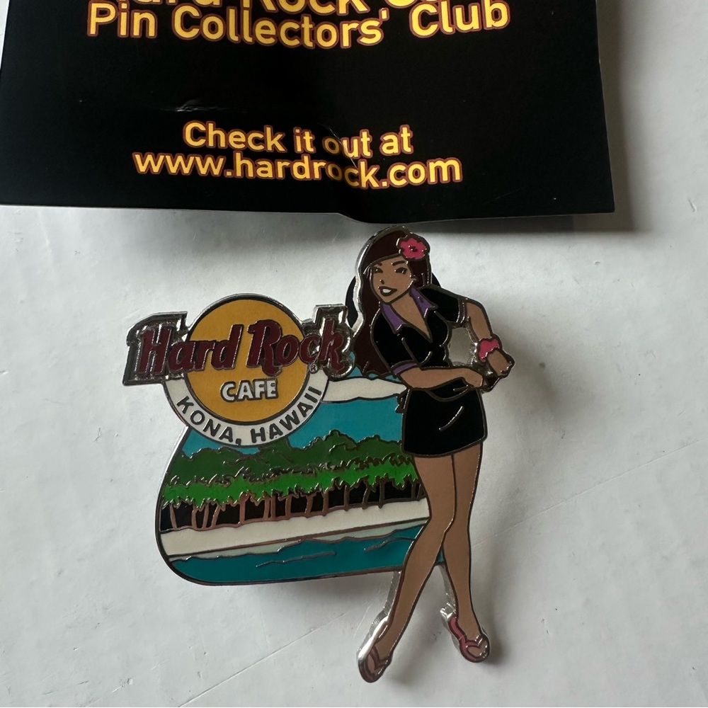 Hard Rock Cafe Kona Hawaii Pin with Woman Design